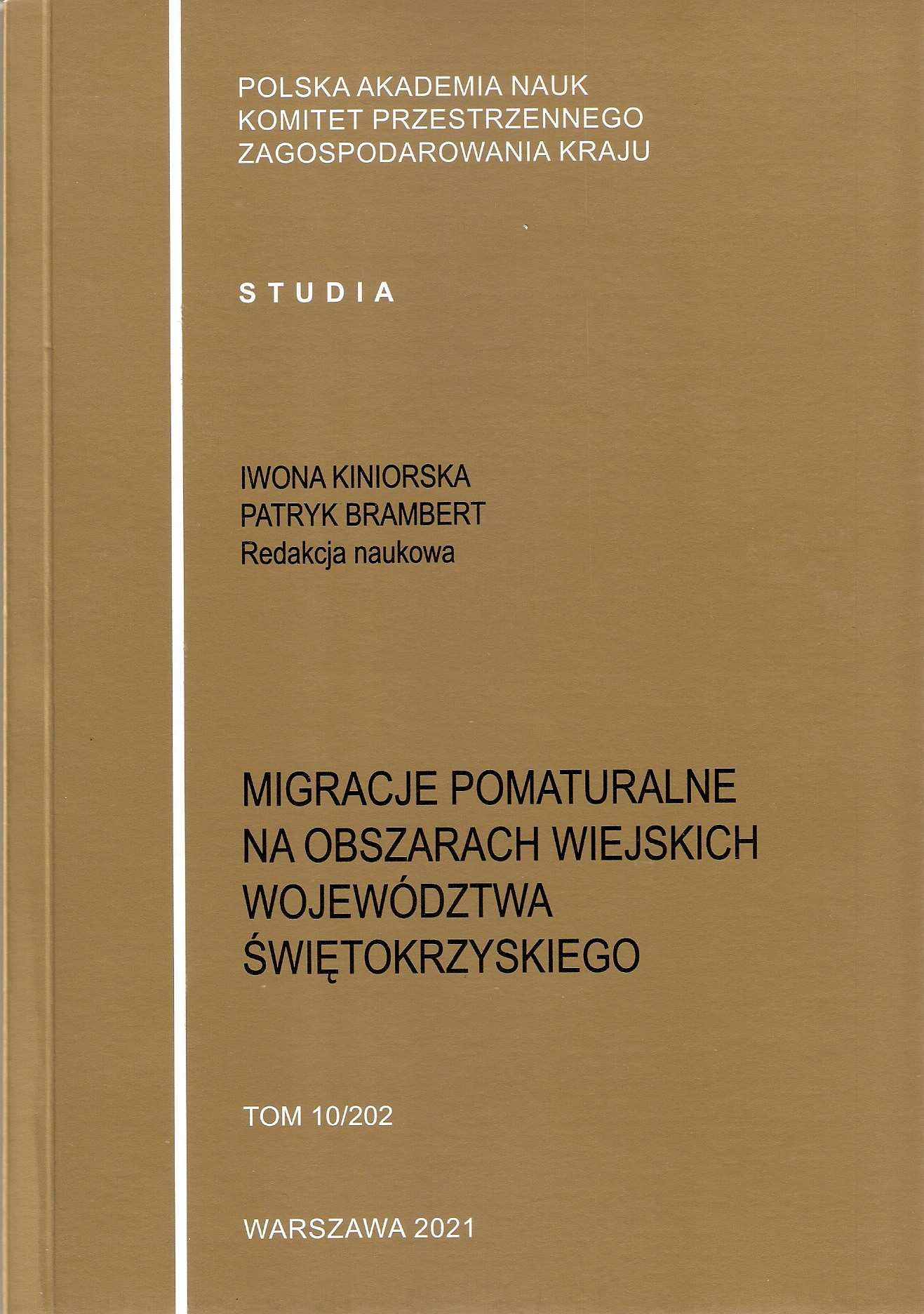 okładka książki pt. Migracje pomaturalne na obszarach wiejskich województwa świętokrzyskiego