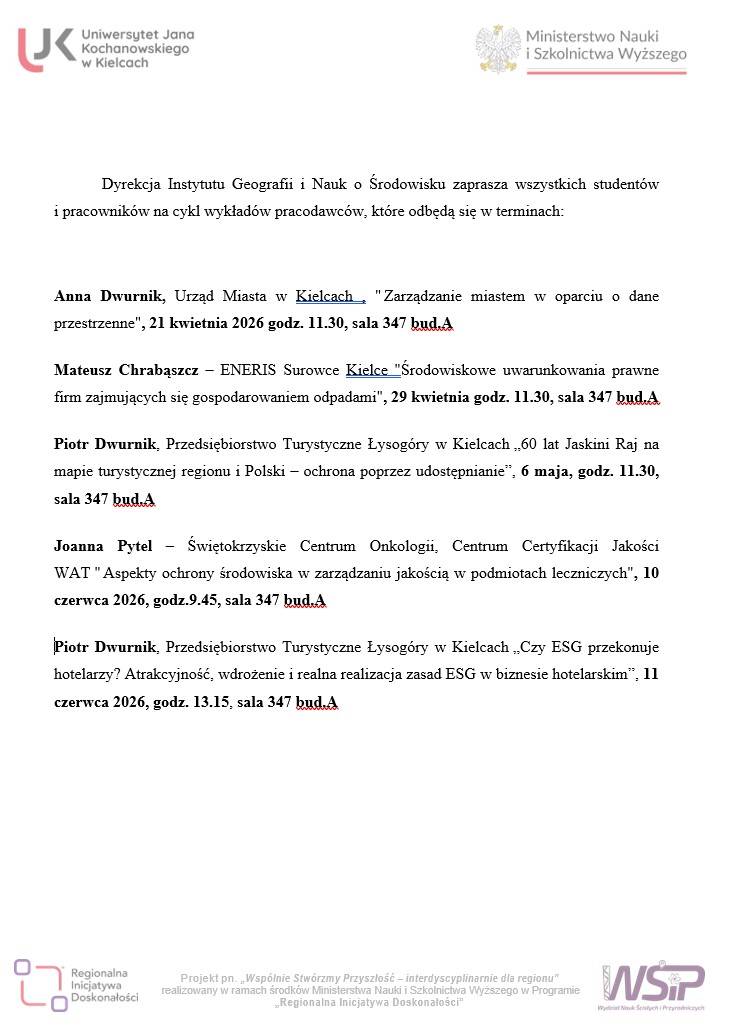 Cykl wykładów pracodawców